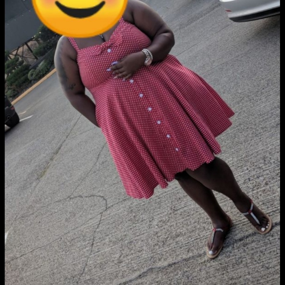 Red Polka-dot dress